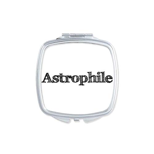 Palavra elegante Astrofilo Art Deco Presente Moda Espelho Portátil Compact Pocket Maquia