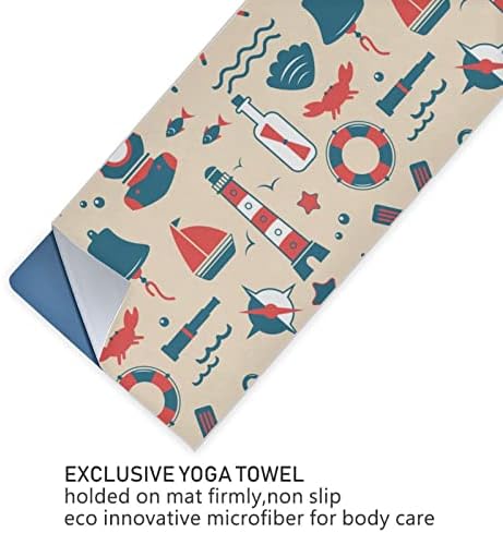 Aunstern Yoga Blanket Sailing Diving-R-Pink-Retro Yoga Toalha de ioga Toalha de tapete