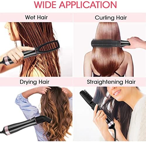 CZDYUF 7 CABEÇA Substituível a arfaria quente escova de ar elétrico Secador de cabelo Longenhador de um passo Curly Blower