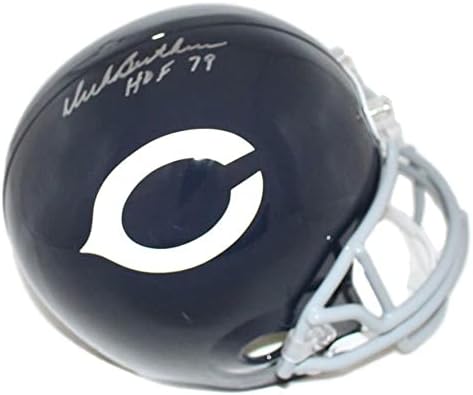 Dick Butkus autografou/assinado Chicago Bears TB Réplica Capacete Hof JSA 10753 - Capacetes NFL autografados