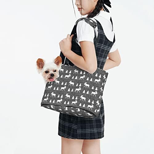 Transportadora de pet de pet de pet-face de face de pet saco de manga de alces-trot-vintage grey portátil cão/gato portátil