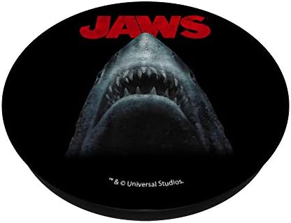 Jaws tubarão em águas escuras Popsockets de ícone clássico PopGrip: Grip swappable para telefones e tablets