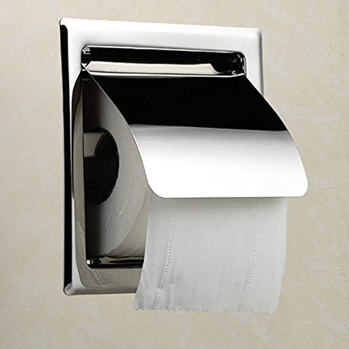 QWEZXC 304 Caixa de papel de rolo de aço inoxidável, caixa de lenço de lenço de lenço de lenço de papel
