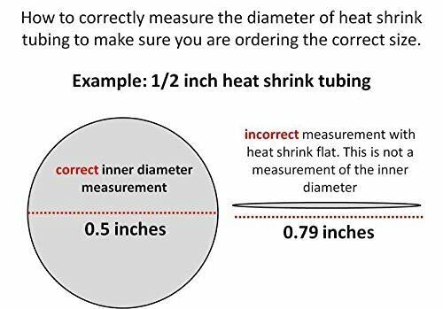 Tubo de encolhimento de calor - 3: 1 Proporção de cola adesiva de parede dupla lote de cola 11/32 de polegada de 25 pés 25 pés