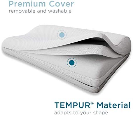 Brisa dupla de temperatura de tempur-pédico, travesseiro de resfriamento duplo, King & Tempur-Ergo Pescoço Pressão Firme