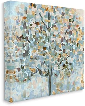 Stuell Industries Abstract Sparkled Tree Folhas Natureza Pintura Detalhe Glam, Design de Susan Jill