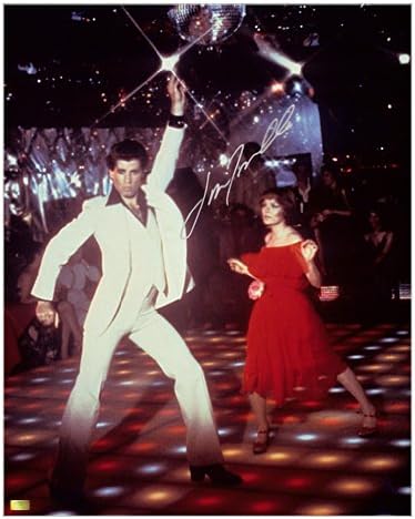 John Travolta autografou 16x20 clássico Saturday Night Fever Photo