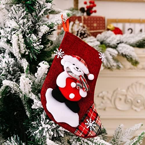 Garland decorativa de inverno Grandes meias de doce Decorações de Natal Decorações de Férias de Natal em casa Decorações de festa