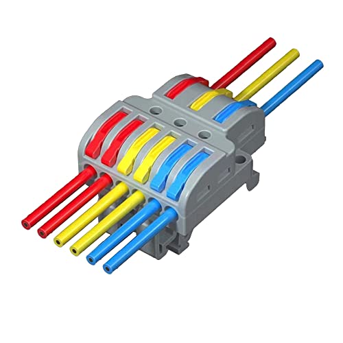 Conector de porca de fios da alavanca de koverflame, conector de cabo de fiação rápida Bloco de condutores do conector do cabo, conectores de emenda para o circuito em linha, 10)