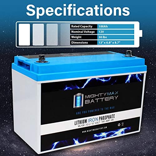12V 100AH ​​Bateria de substituição de lítio compatível com Telesys DB12100-3 pacote