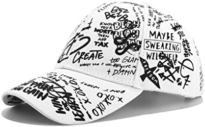Xibeitrade Graffiti Baseball Cap personalidade da moda Hiphop Street Trend Trend Hat
