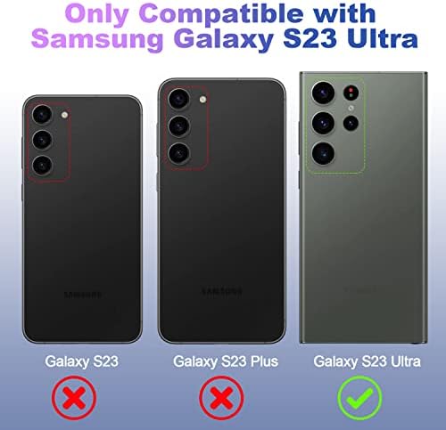 Protetor de lente da câmera XFILM para Samsung Galaxy S23 Ultra, Protetores de Lens Individual de Liga com Fram de Alinhamento,