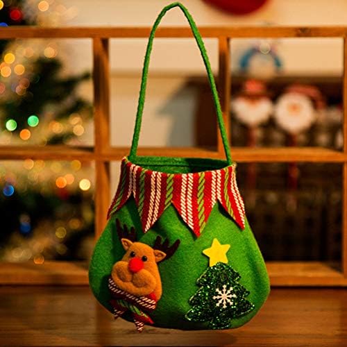 ABOOFAN 4 PCS Bag de Natal Elementos de Natal Favores de Festas de Bolsa de Pasta para Crianças Os suprimentos de armazenamento