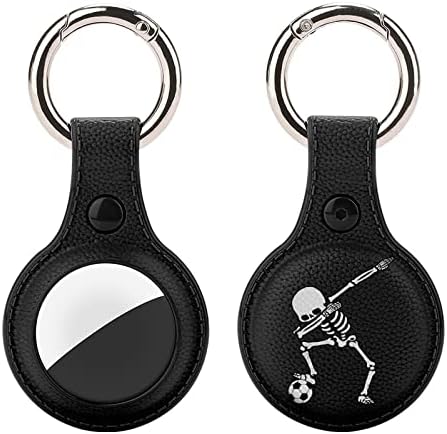 Dabbing Skeleton Soccer Solter para airtag Key Ring TPU Tag da capa de proteção de proteção TPU Tag para bagagem de carteira
