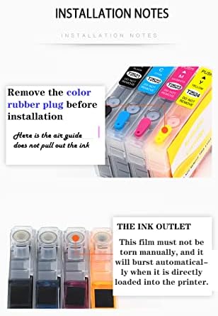 Cartuchos de tinta de sublimação shdsl, cartuchos de tinta reabastecidos vazios compatíveis para WF-7110 WF-7210