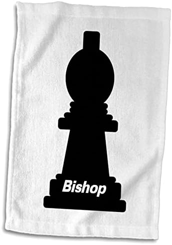 Jogos de Florene 3drose - Imagem de Black Bishop Chess Piece - Toalhas