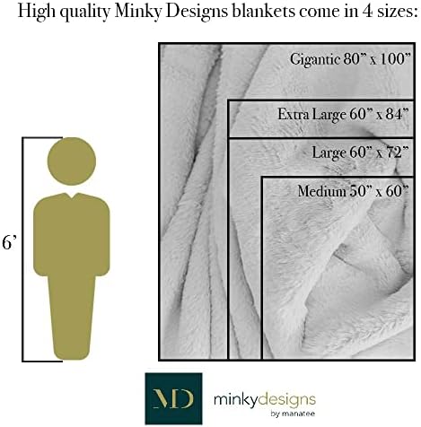 Projetos Minky Cobertores Minky | Conforto de nível chique | Ideal para adultos, crianças, adolescentes | Super macio, quente