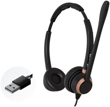 Descubra o fone de ouvido Softphone USB com fio D712U para profissionais- compatíveis com equipes da Microsoft, RingCentral,