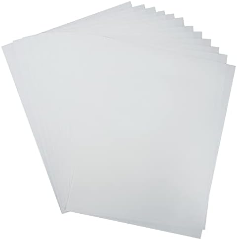 Papel solúvel em água natural de sabel 8,5 x11 branco ， pacote de papel dissolvível de 12