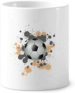 Radial futebol de futebol esportes de dentes de dentes caneta caneca caneca de cerâmica stand copo