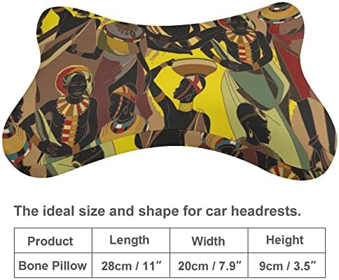 Mulheres africanas em travesseiro nacional de carros de roupas 2 PCs Local de pescoço de cabeça respirável