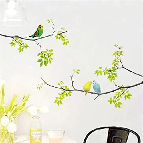 Decalques de parede pássaros na casca de árvores e colar adesivos de parede removíveis frescos para crianças quarto quarto quarto quarto
