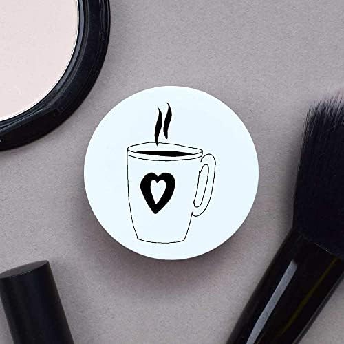 Azeeda 'Heart Coffee Canecte' Bálsamo labial com espelho
