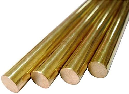 Yiwango Brass Rod Rod 200mm/7. 87 polegadas H59 Cu Cobper Metal Solid Bar Diy Crafts, diâmetro de 25 mm de bronze haste