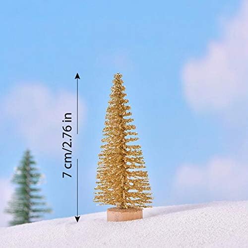 Xunion c0dz5u planta planta de natal neve árvore mesa de areia paisagismo presente de decoração de PVC