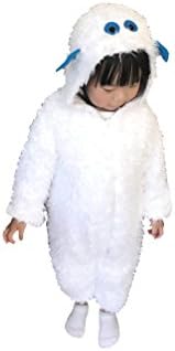 Animal Style Cute Yeti Bigfoot Baby Bodysuits, tudo em um macacão, lã super suave…