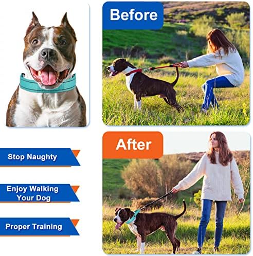 Colar de treinamento para cães de supeto para cães grandes pequenos com fivela de liberação rápida, ajustável sem colar