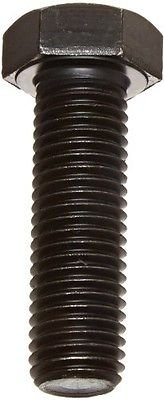 M20-2,50 x 40mm parafuso de tampa hexadecular, classe 8.8 Aço, DIN 933/961, acabamento simples, cor preta, totalmente rosqueada,