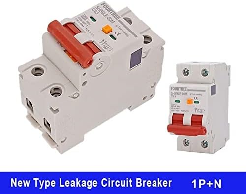 HIGH 1PCS 2P 230V RCBO MCB Circunte de circuito de corrente residual do disjuntor de vazamento com a corrente 10-63A