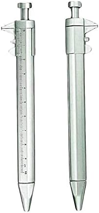ZLXDP 2 PCS Gel Ink Pen Vernier Paliper 10cm Métrico de medição de precisão Ferramenta multifuncional de pinça multifuncional