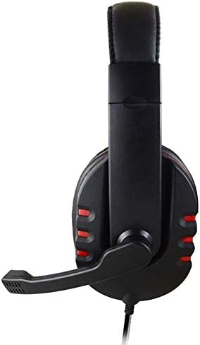 Fone de ouvido estéreo com fio, fone de ouvido para jogos de computador, microfone anti-ruído ajustável, para PS4, Xbox One