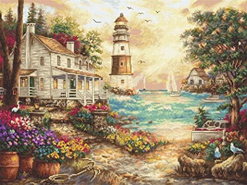 Letistitch Cottage By the Sea Ccount Cross-Stitch Kit