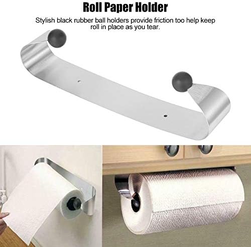 Rack de papel de aço inoxidável, suporte de toalha de papel montado na parede, rack de papel para o banheiro de cozinha moderna