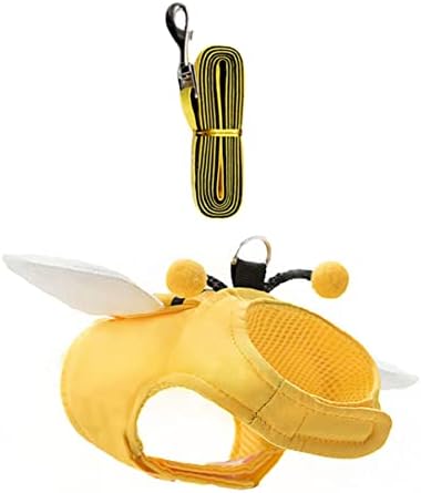 Balacoo Leash Sets Pet Strap Summer Beach Bees Kit de conting de contagem com figurino de colete lavável para gatos