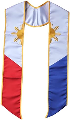 Filipinas Bandeira bordada bandeira roubou o lenço Filipino Heritage Grad