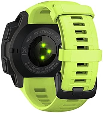 Ilazi Redunda rápida Silicone Watch Band Strap for Garmin Instinct Substituição Strap Easy Fit Watch Wirstband