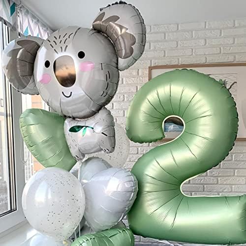 Número de 42 polegadas 0 Balões Número verde Balão ENORME DOBRILHO DE FOIL Decorações de festa de aniversário para