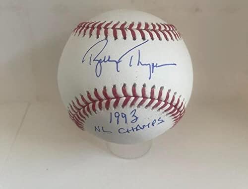 Bobby Thigpen 1993 NL Champs assinou autografado M.L. Baseball JSA WIT889837