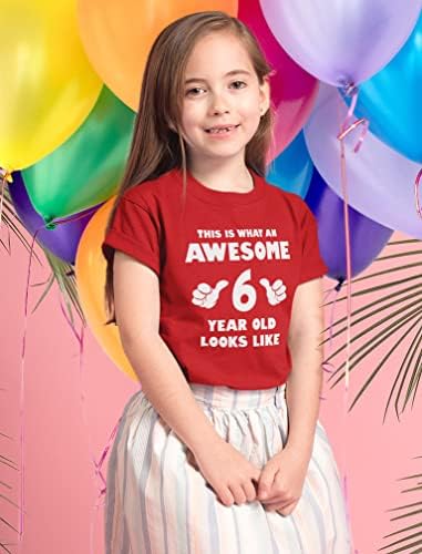 A incrível camiseta de 6 anos de 6 anos para meninos para meninos jovens crianças camiseta