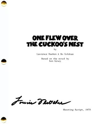 Louise Fletcher assinou o Autograph One sobreviviu o script de filme completo do Cuckoo - estrelado por Jack Nicholson, Danny