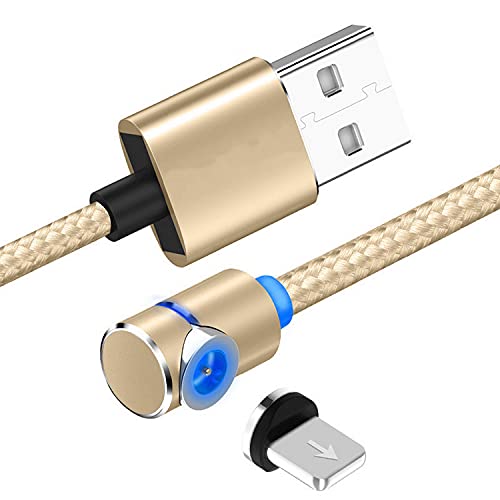 [2 pacote] Cabo Micro USB Micro USB de 90 graus para telefone 11 Pro 8 7 6s mais cabo de ímã de carregamento rápido