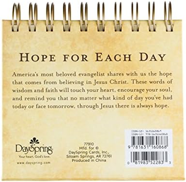 Dayspring Flip Calendário - Billy Graham - Esperança para cada dia - 77910