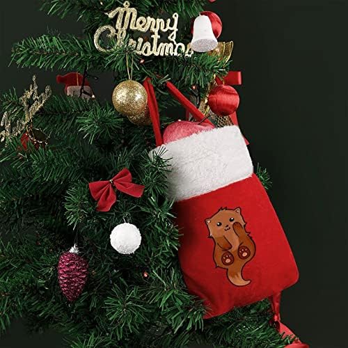 Bolsas de lontra marítima bolsa de luxo saco de natal para ornamentos festivos