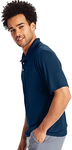 Hanes Sport Sport Men's Polo Shirt, Men's Cool Dri Dri Witching Performance Polo Cirl