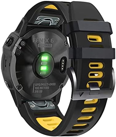 Nunomo Substituição Smart Watch Band tapas para Garmin Fenix ​​7 7x 6 6x 5x 5 3HR Forerunner935 945 Pulseira de silicone de liberação rápida correia