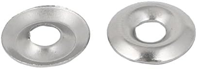 Arruelas internas de 4 mm de 4 mm Dia 304 Aço inoxidável Escondido Copo lavadoras de copos de xícara 100 PCs 100 PCs